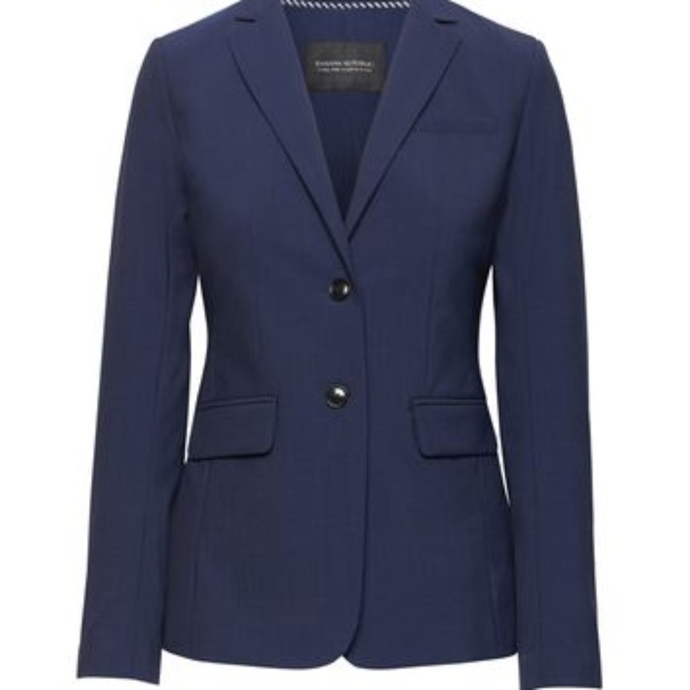 Machine Washable Italian Wool Blazer Boyfriend Fit